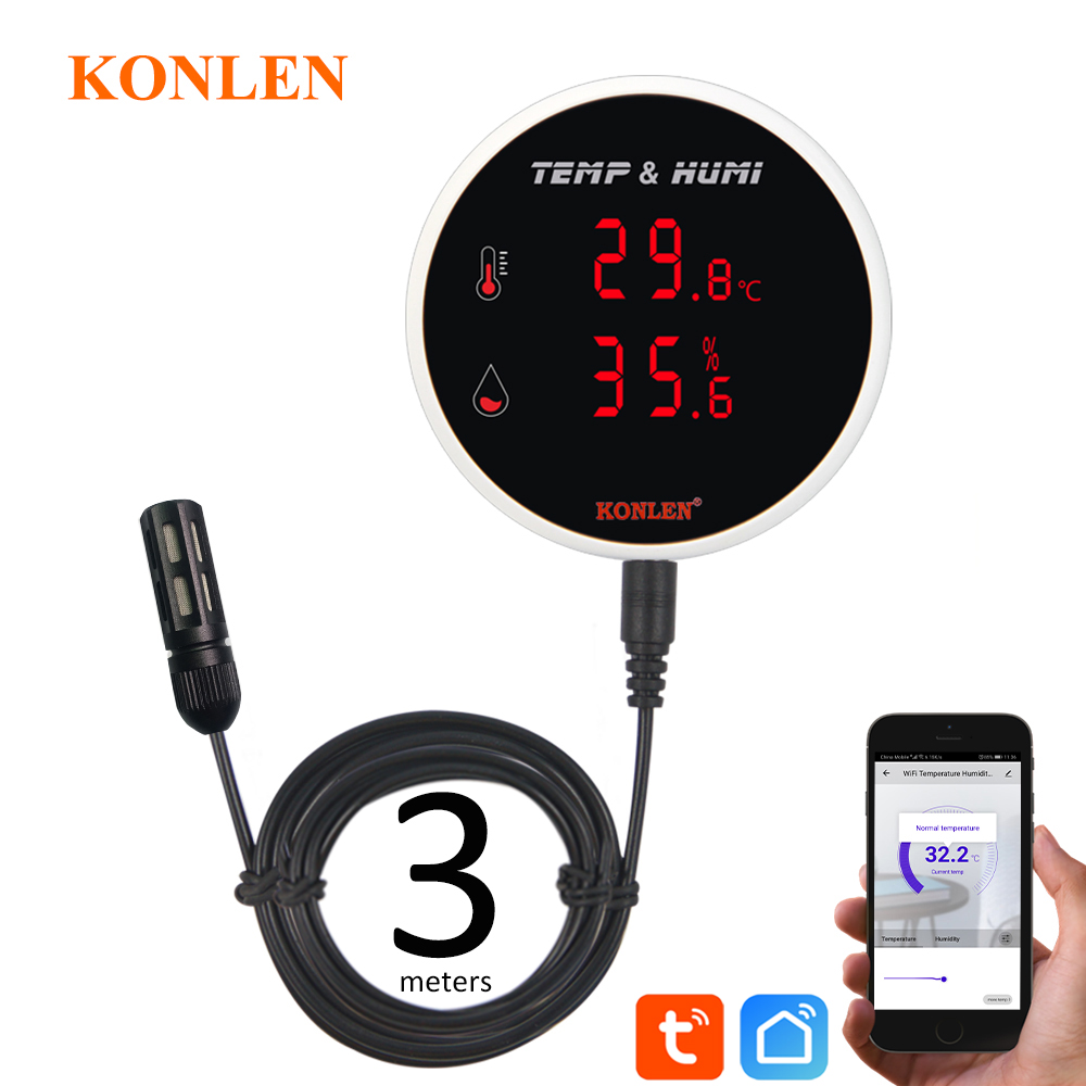 Digital Hygrometer Probe - Tuya WIFI Temperature Humidity Sensor Thermometer