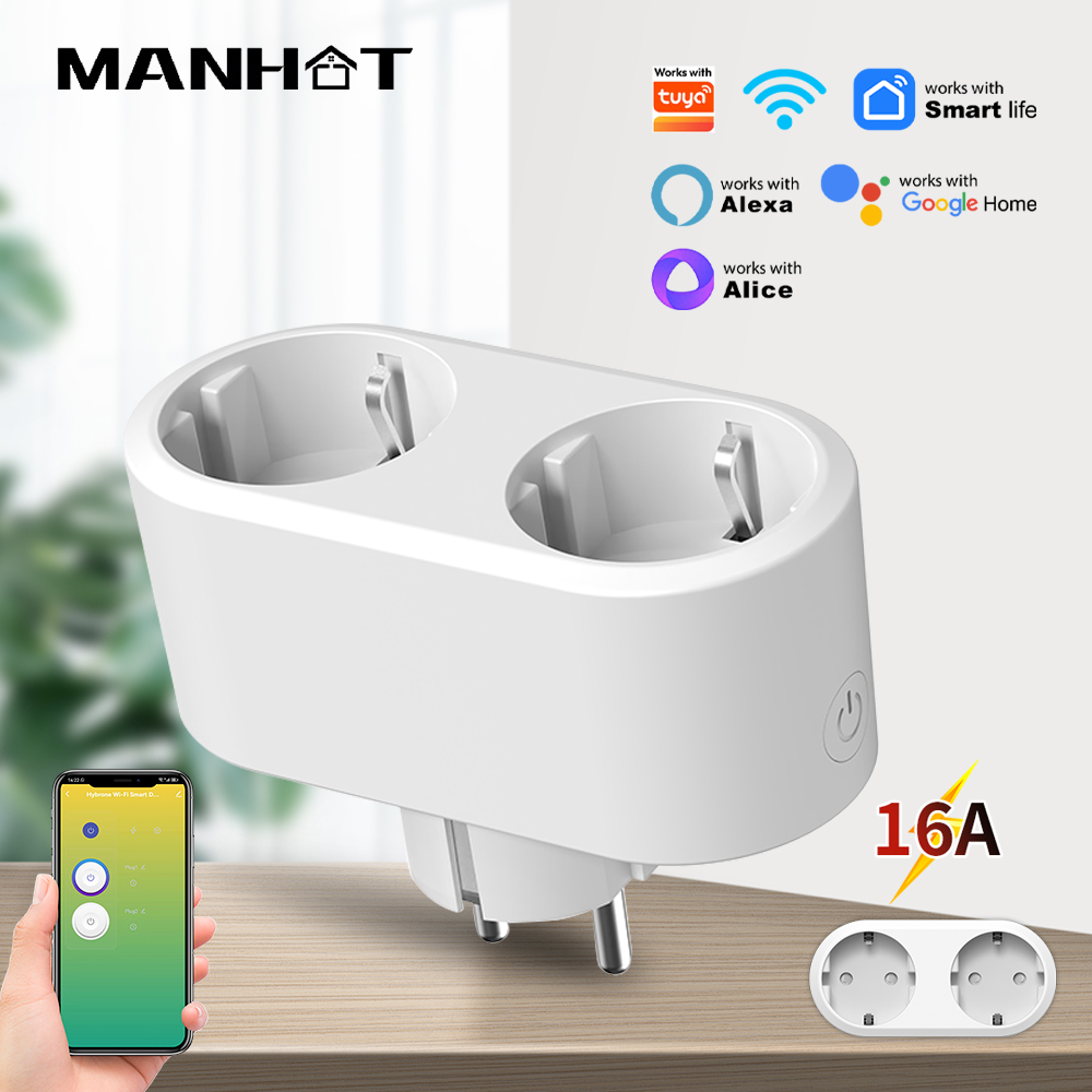 Timer Dual Outlet - WiFi Smart Plug Dual Outlet 16A