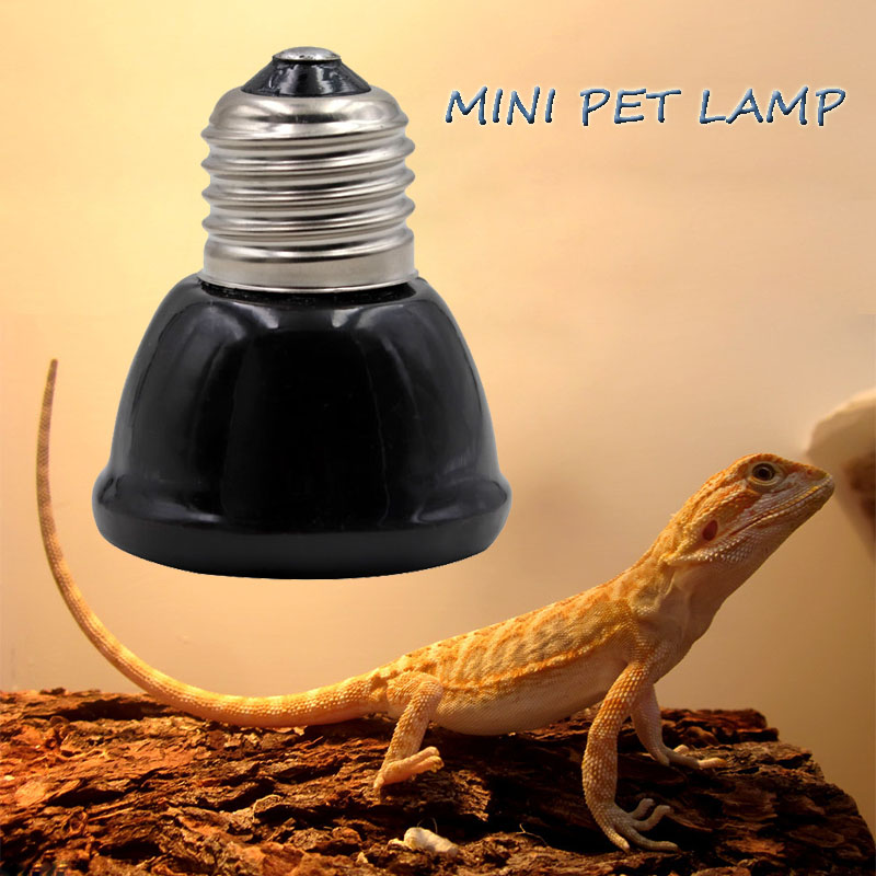 Ceramic Heat Emitter - Black Mini Pet Heating lamp Infrared