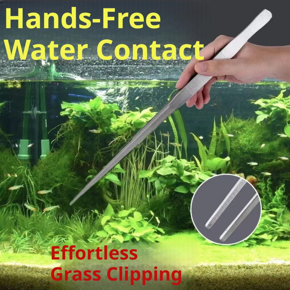 Feeding Tong Stainless - Stainless Steel Aquarium Tweezers Aquascape Tools