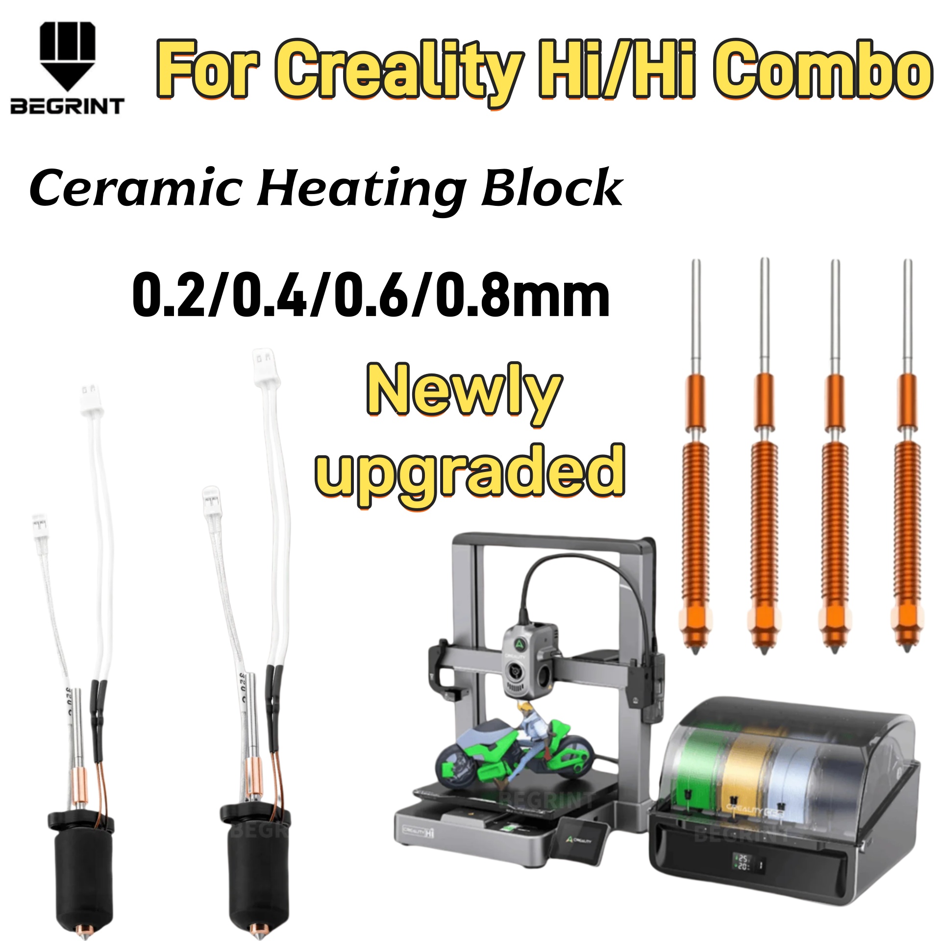Ceramic Heat Emitter - High Temp Ceramic Heater Hotend Kit