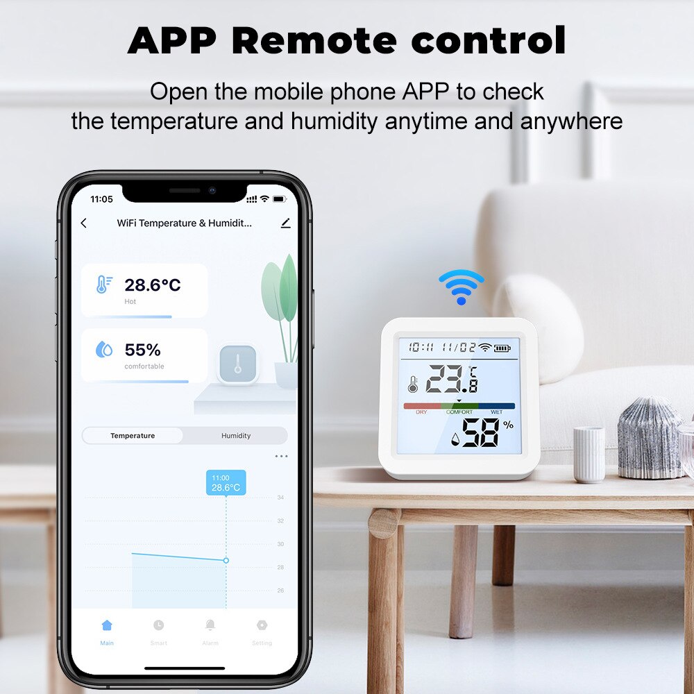 Tuya New WiFi Temperature Humi - Digital Hygrometer Probe 评论和价格
