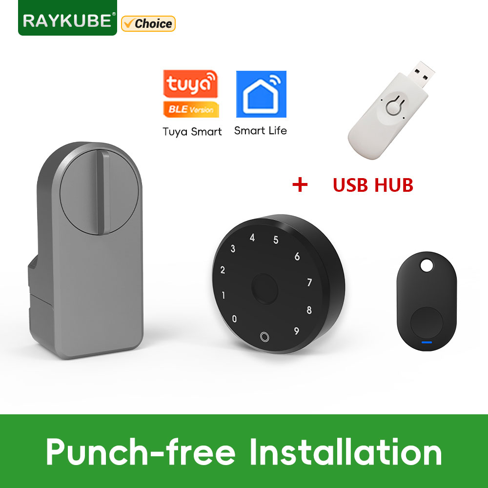 RAYKUBE A1 Pro Tuya BEL Smart  - Glass Door Hinge 评论和价格
