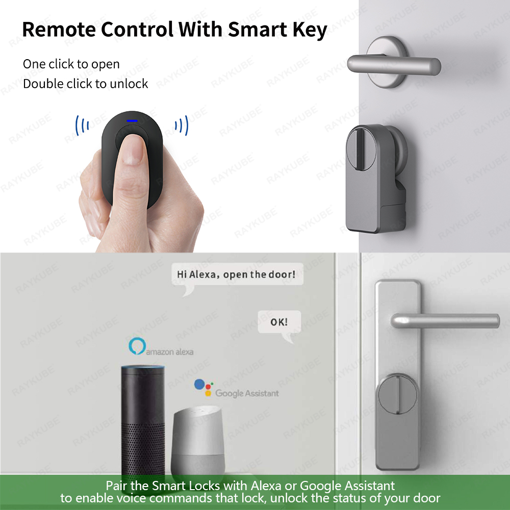 RAYKUBE A1 Pro Tuya BEL Smart  - Glass Door Hinge 评论和价格