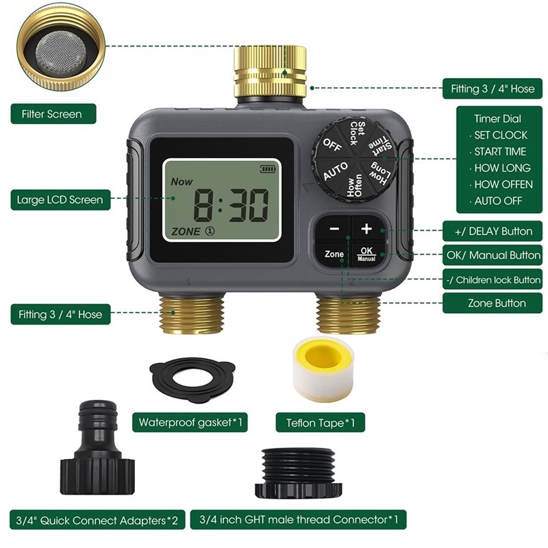 AY14 -Dual Outlets Automatic I - Timer Dual Outlet 评论和价格
