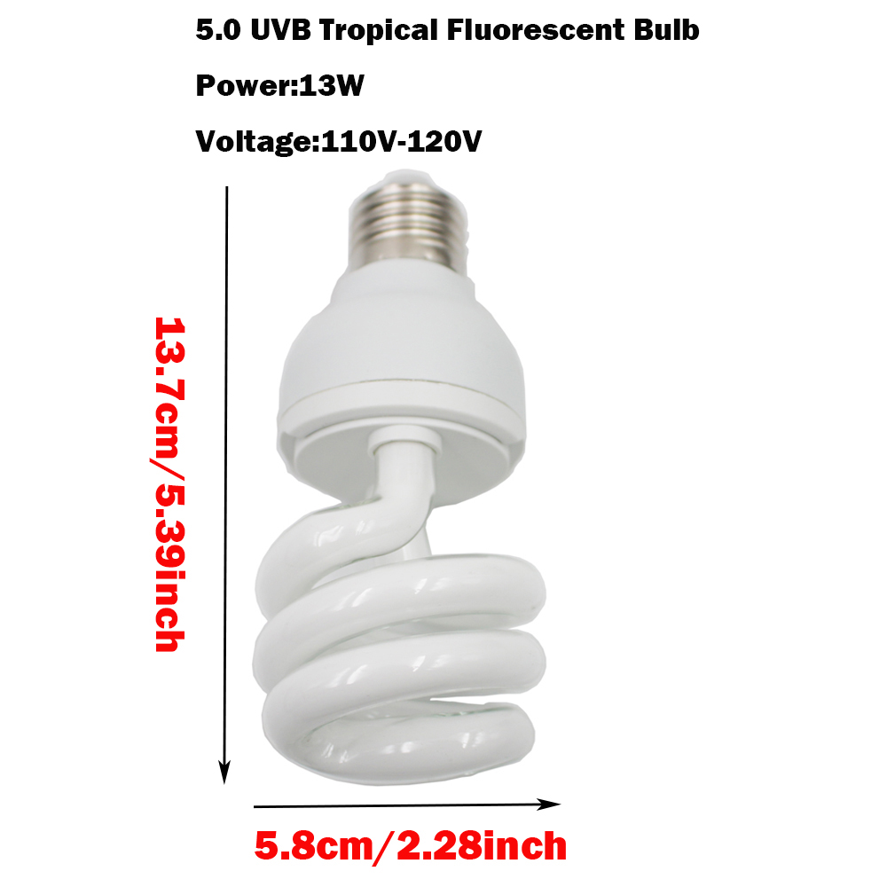 Reptile 5.0 UVB Lamp Bulb Ligh - Calcium Powder Reptile 评论和价格