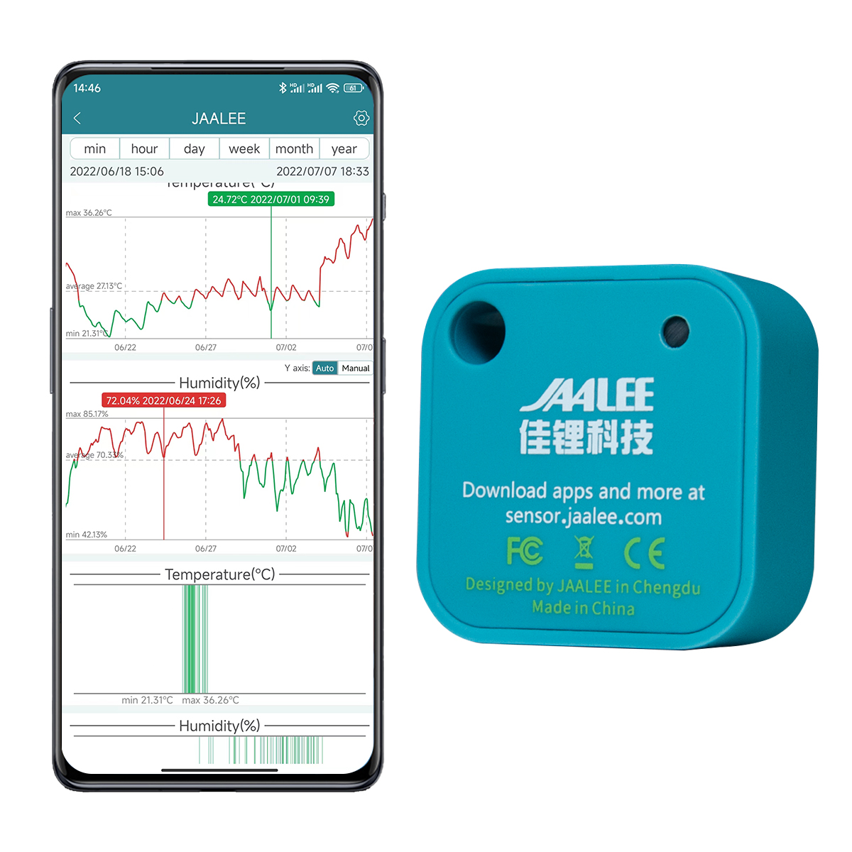 jaalee JHT Temperature/Humidit - Digital Hygrometer Probe 评论和价格
