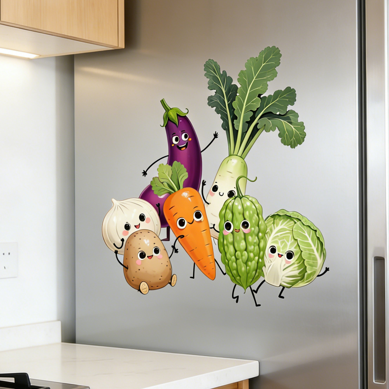 Emotionally Expressive Vegetab - Pvc Panel Background 评论和价格