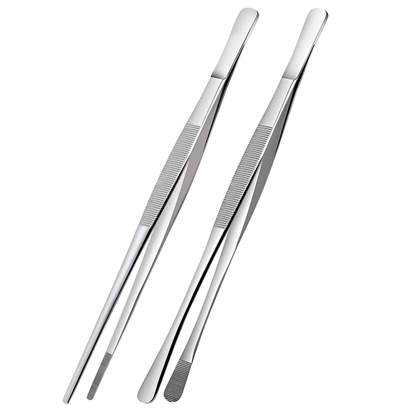 2Pcs 12-Inch Kitchen Cooking T - Feeding Tong Stainless 评论和价格