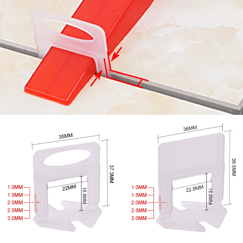 100pcs 1/1.5/2/2.5/3mm Ceramic - Ceramic Tile Floor 评论和价格