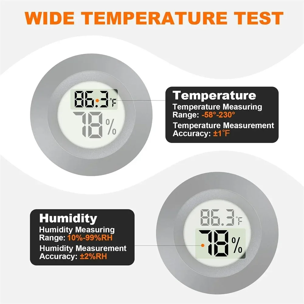 Mini Round Digital Thermometer - Digital Hygrometer Probe 评论和价格
