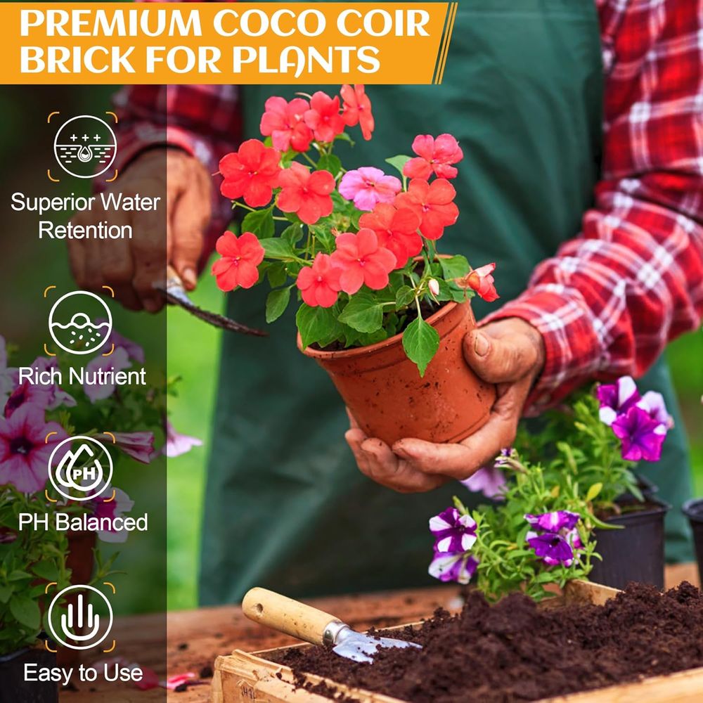 Organic Coconut Coir 4 Pcs Com - Substrate Coconut Fiber 评论和价格
