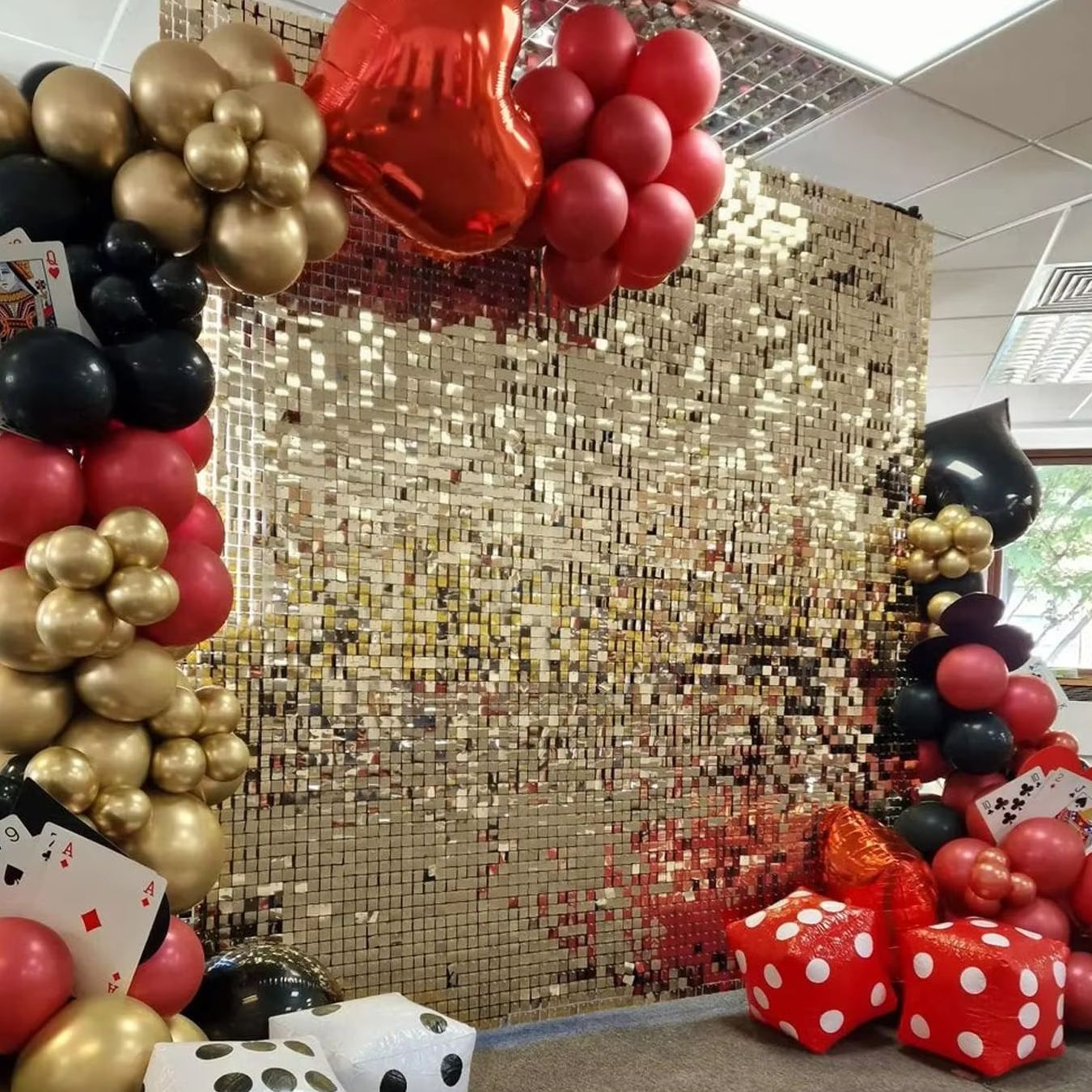12pcs Light Gold Shimmer Wall  - Pvc Panel Background 评论和价格