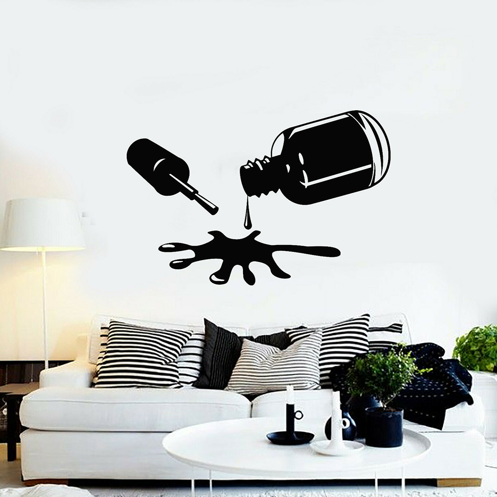 Nails Polish Wall Decals Bedro - Pvc Panel Background 评论和价格
