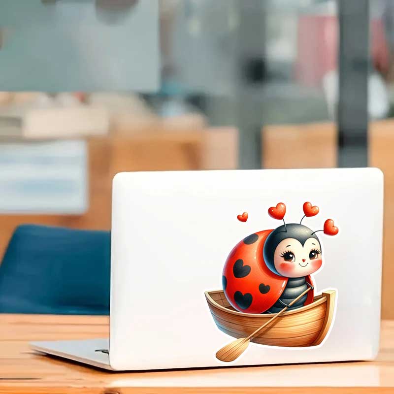 Cute Ladybug Wall Stickers Liv - Pvc Panel Background 评论和价格