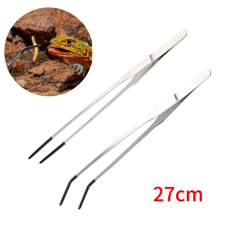 2Pcs Stainless Steel Tweezers  - Feeding Tong Stainless 评论和价格