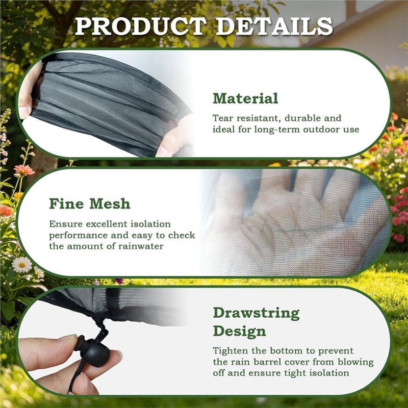 B23B For Rain Barrel Top Lid N - Screen Top Mesh 评论和价格