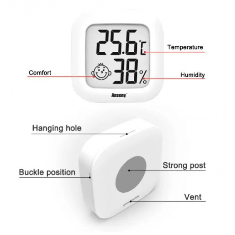 LCD Digital Thermometer Hygrom - Digital Hygrometer Probe 评论和价格