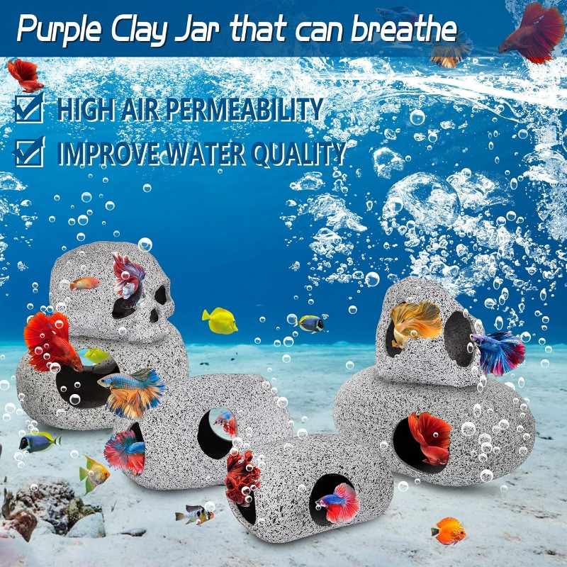 Aquarium Decorations Cave Fish - Hide Cave Ceramic 评论和价格