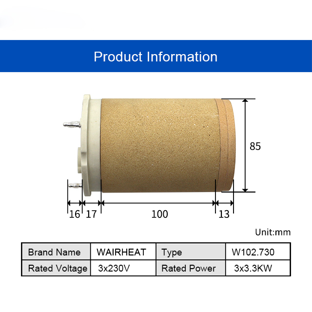 102.730 3*230V 3*3.3KW Electri - Ceramic Heat Emitter 评论和价格