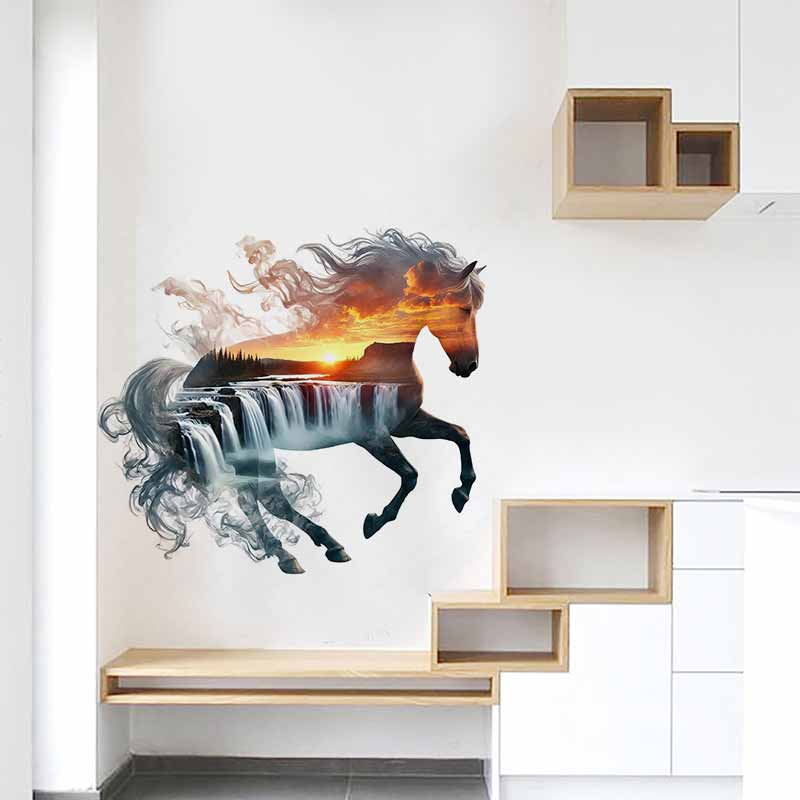 Majestic Horse Nature Stickers - Pvc Panel Background 评论和价格
