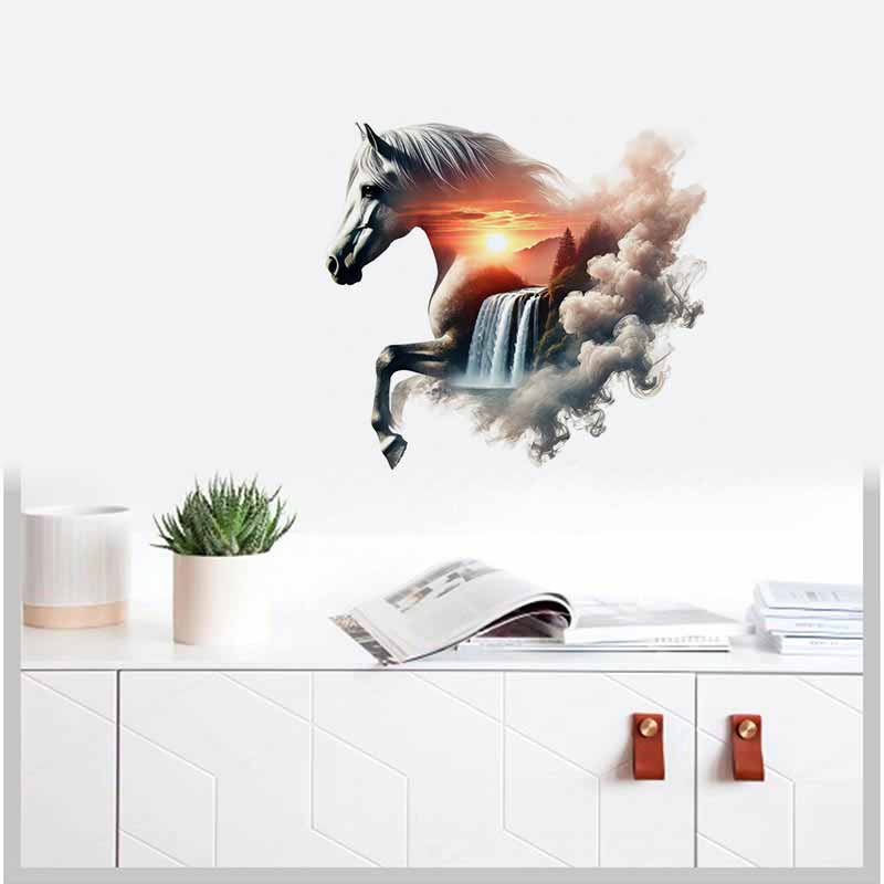 Majestic Horse Nature Stickers - Pvc Panel Background 评论和价格