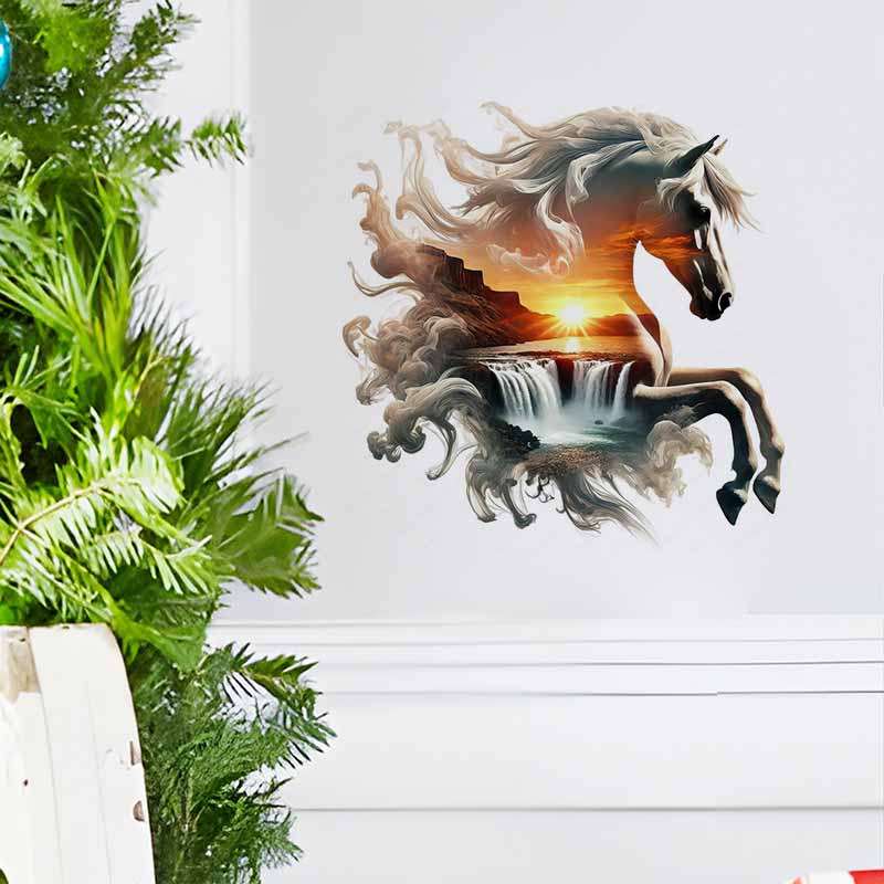 Majestic Horse Nature Stickers - Pvc Panel Background 评论和价格