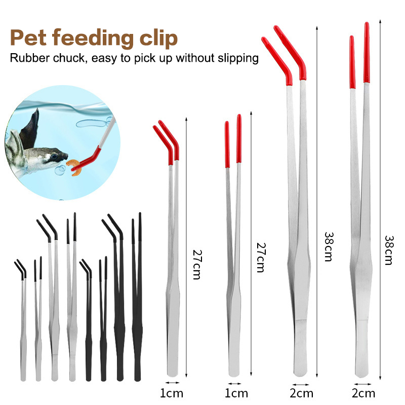 Reptile Feeding Tongs with Rub - Feeding Tong Stainless 评论和价格