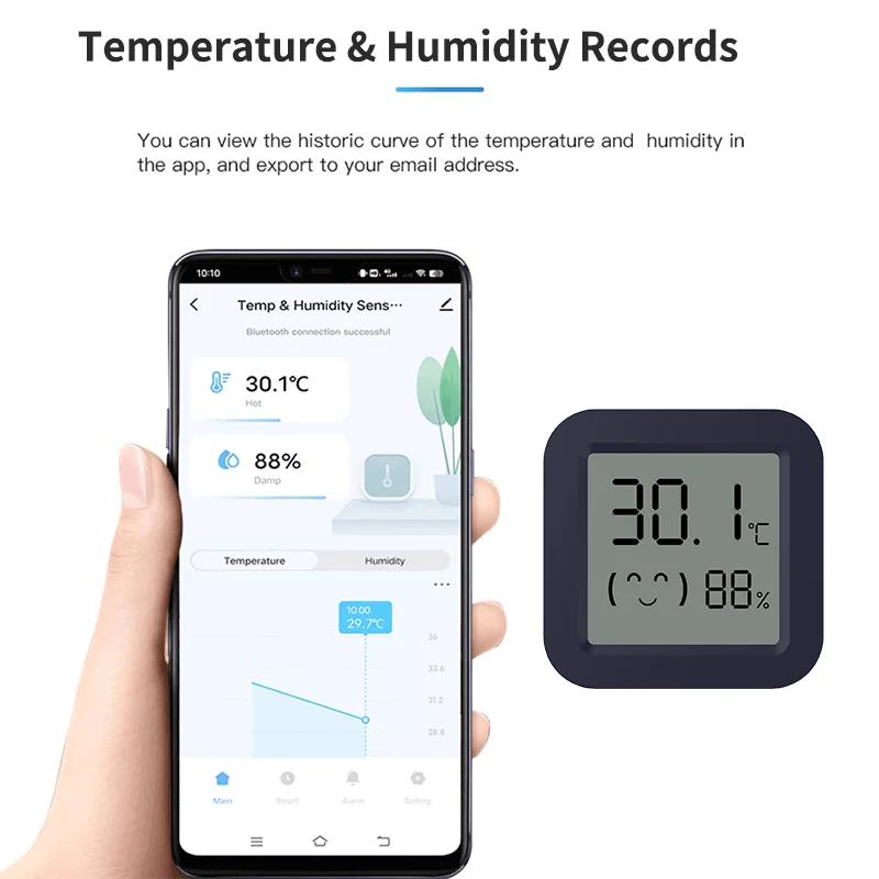 BT Temperature Humidity Sensor - Digital Hygrometer Probe 评论和价格