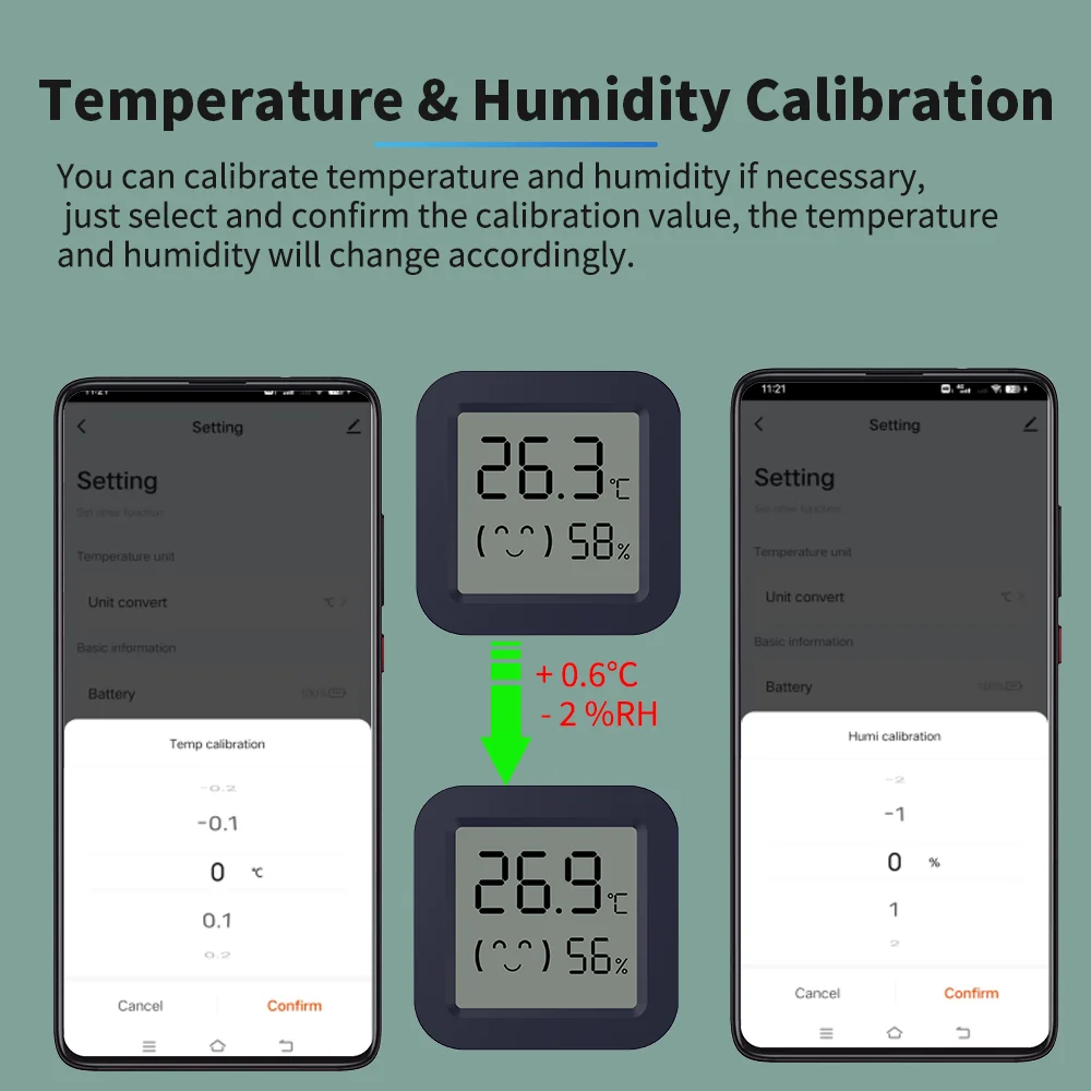 BT Temperature Humidity Sensor - Digital Hygrometer Probe 评论和价格