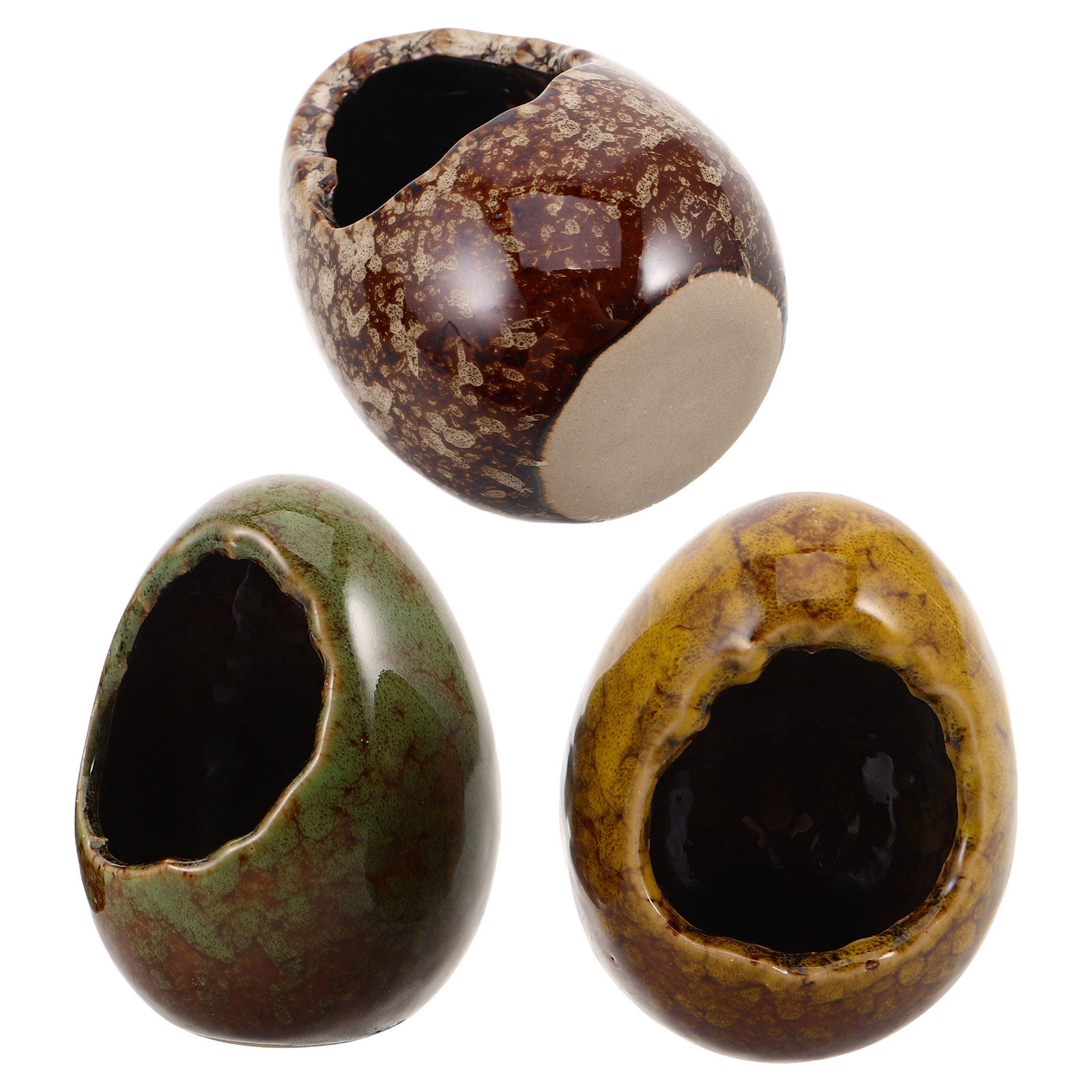 3 Pcs Fish Shelter Aquarium Hi - Hide Cave Ceramic 评论和价格