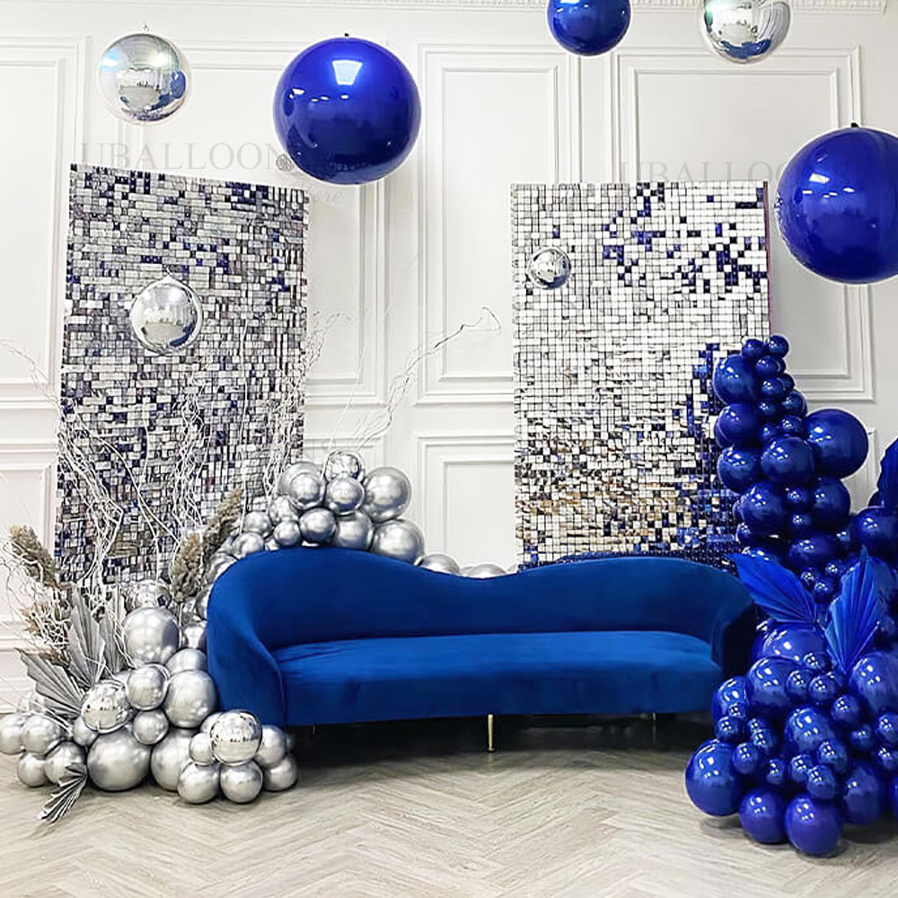 Silver Sequin Wall Backdrop Pa - Pvc Panel Background 评论和价格