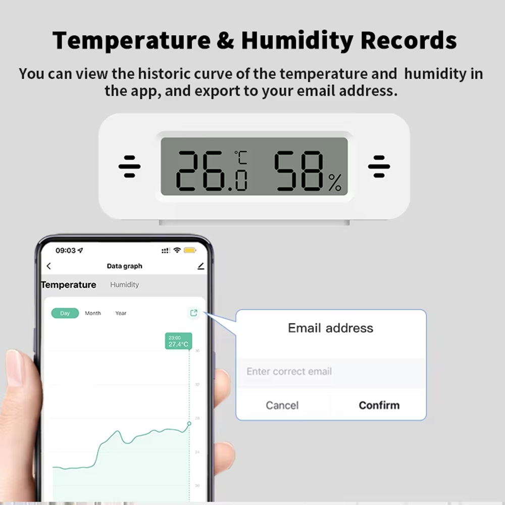 Tuya Zigbee WiFi Mini Temp & H - Digital Hygrometer Probe 评论和价格