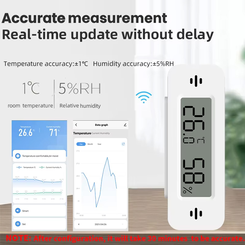 Tuya Zigbee WiFi Mini Temp & H - Digital Hygrometer Probe 评论和价格