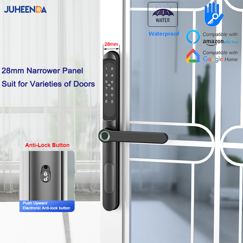 TTLock App Smart Aluminum Door - Glass Door Hinge 评论和价格